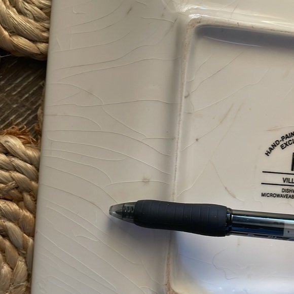 Pier 1 Villa Del Sol Hand Painted Square Salad Plates Set of 3 - Picture 3 of 4